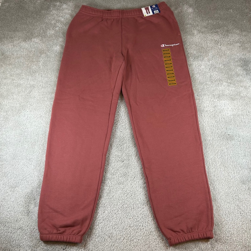 Champion Sweatpants Mens Medium Sandalwood Red Fleece Joggers 980403120 New NWT